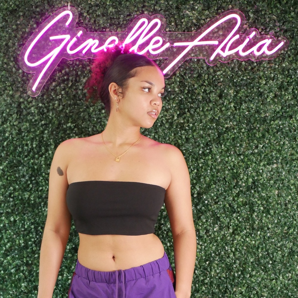 Pretty Little Thing Black Crepe Bandeau Crop Top